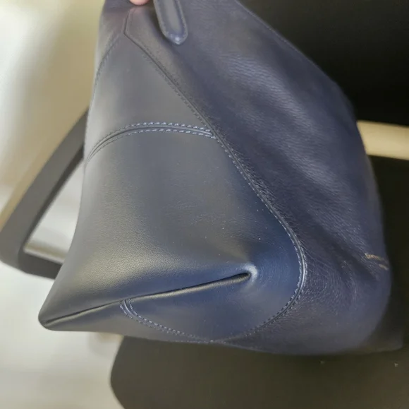 Aspinal of London Leather Shoulder Bag Navy LIKE NEW W/ DUSTBAG - Picture 9 of 14